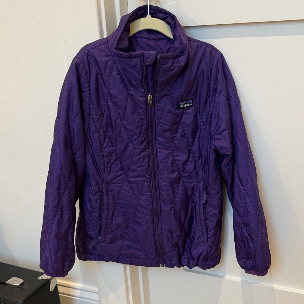 Patagonia Kids Nano Puff Jacket in Purple